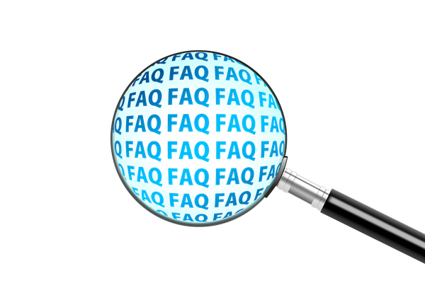FAQ magnifying glass