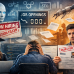 illustration using AI of unemployment