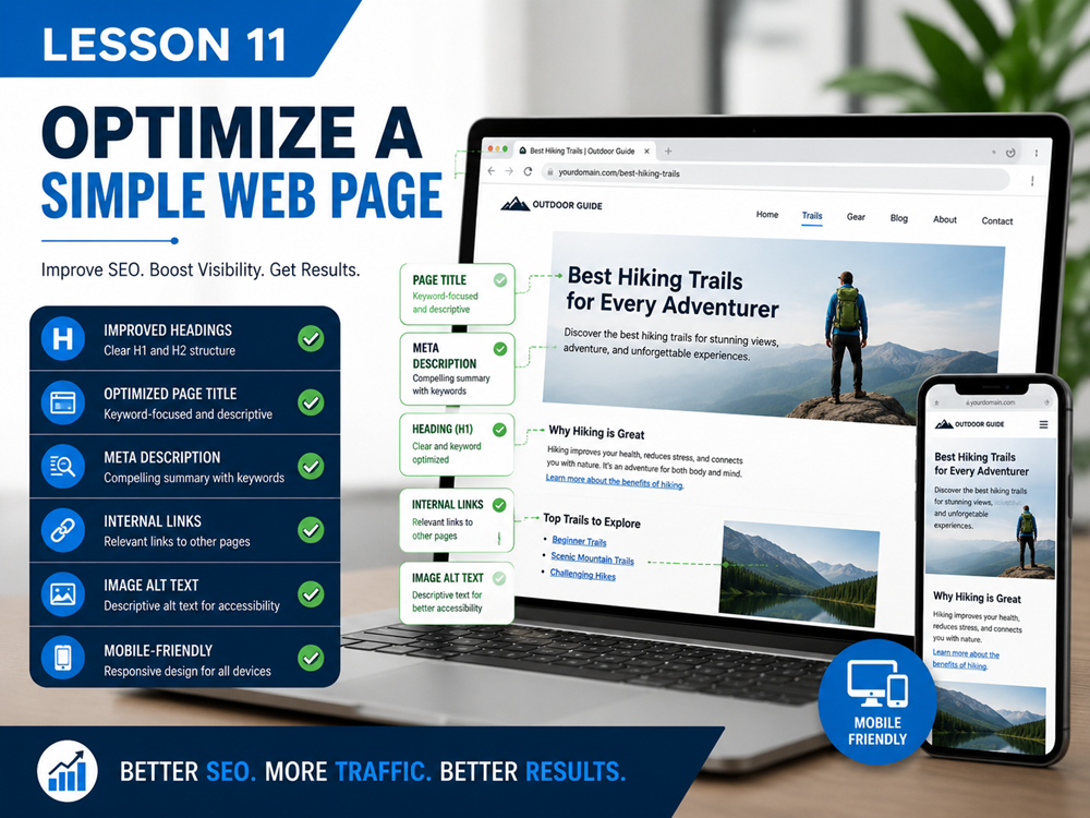 Lesson 11: Optimize a Simple Web Page