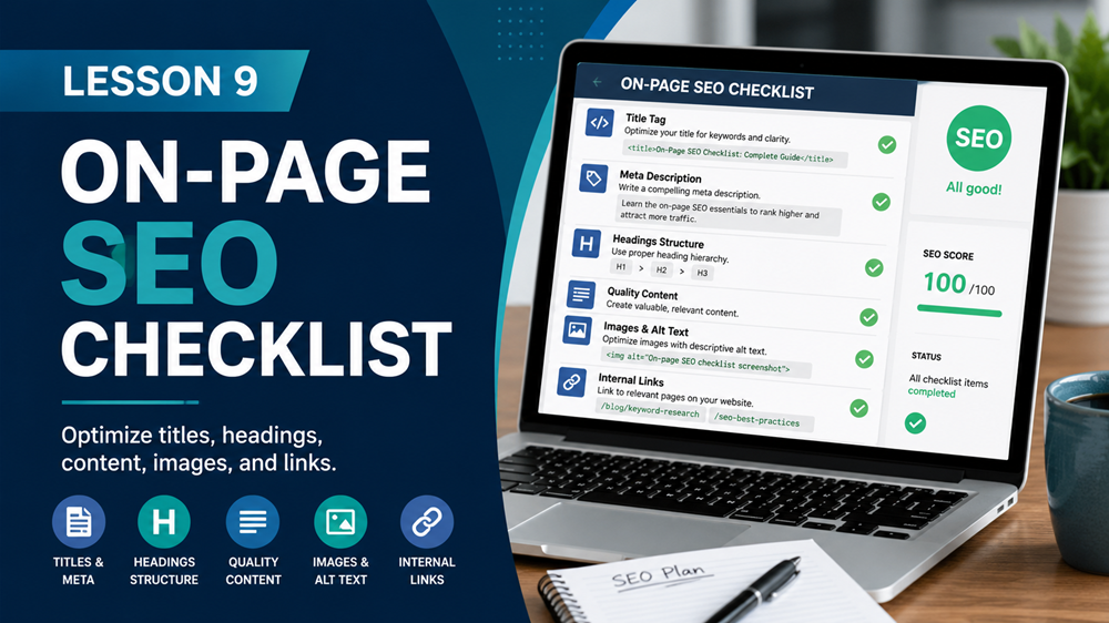 Lesson 9: On-Page SEO Checklist