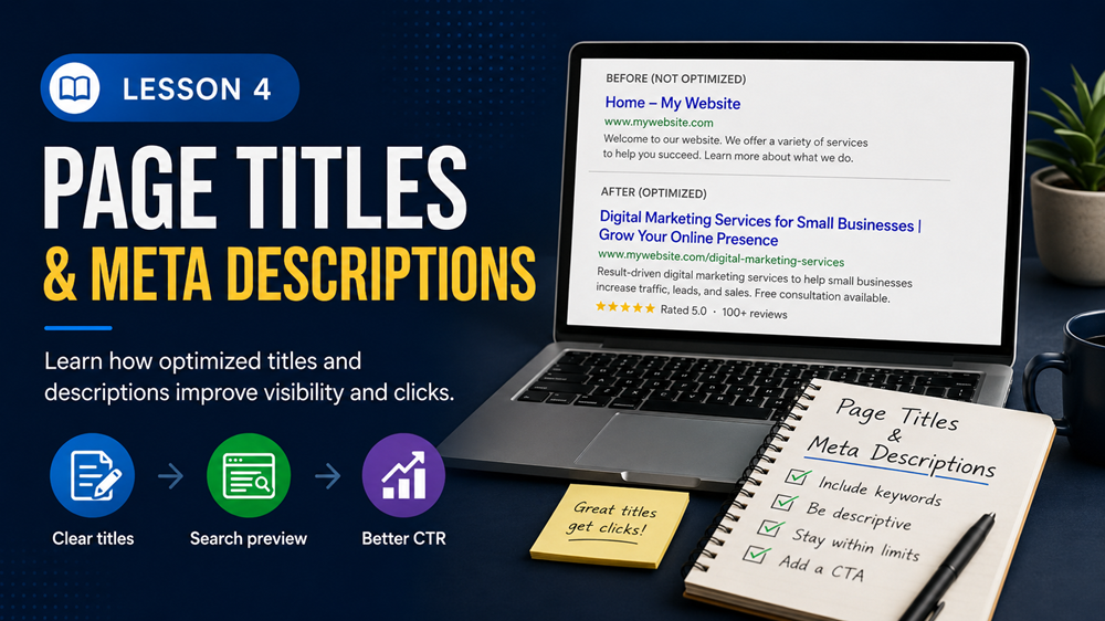 Lesson 4: Page Titles and Meta Descriptions